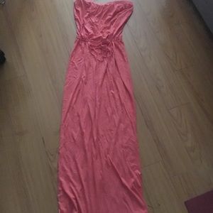 Splendid long maxi dress with cinched waist.